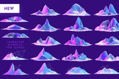Purple Space - 160+ Eye-Catching Elements - Artixty