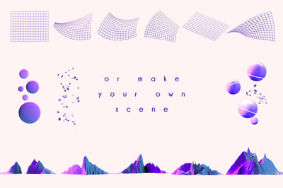 Purple Space - 160+ Eye-Catching Elements - Artixty