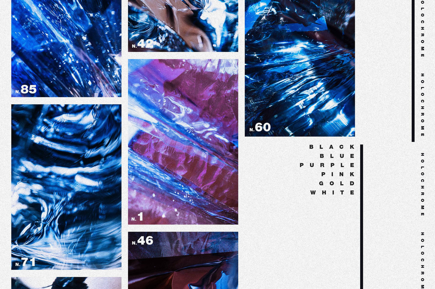 Big Bundle Of 85 Holographic Chrome Textures - Artixty