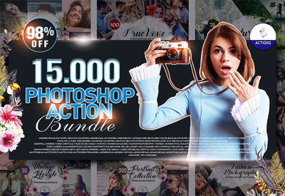 Massive Bundle Of 15,000+ Photoshop Actions - Artixty