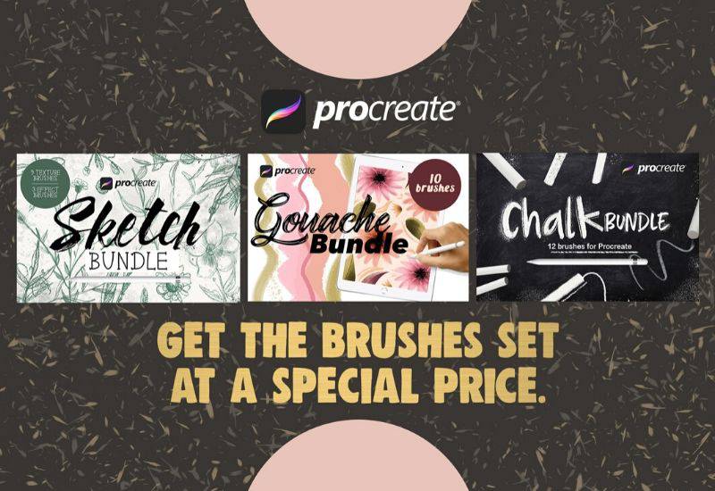 The Big Brush Bundle For Procreate - Artixty
