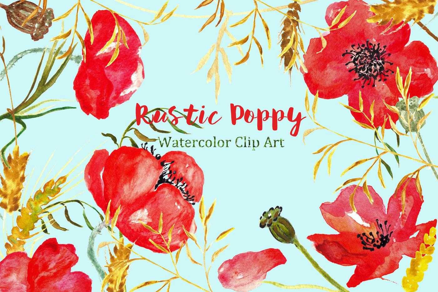 The Watercolor Flowers Mega Bundle - Artixty