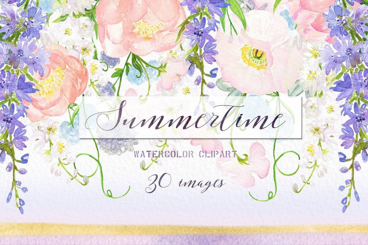 70-In-1 Mega Watercolor Graphics Bundle - Artixty