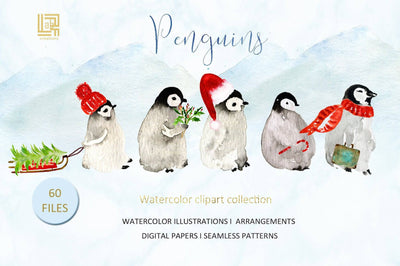 70-In-1 Mega Watercolor Graphics Bundle - Artixty