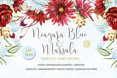 70-In-1 Mega Watercolor Graphics Bundle - Artixty