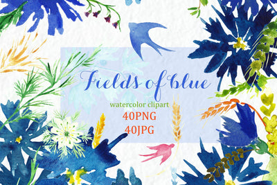 70-In-1 Mega Watercolor Graphics Bundle - Artixty