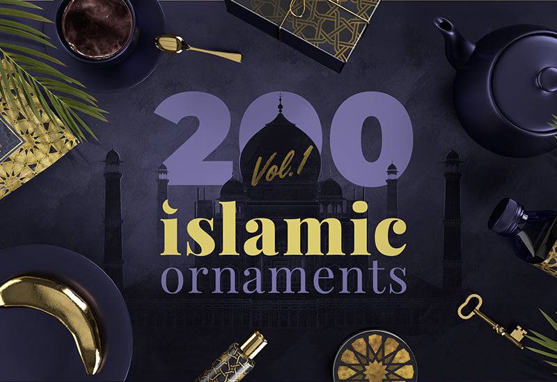 200 Islamic Ornaments Design Collection - Artixty