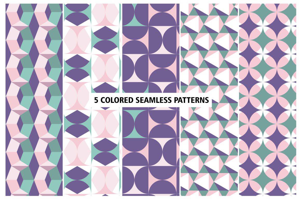 Random Geo Patterns The Geo Shapes Patterns Creative Bundle | Artixty