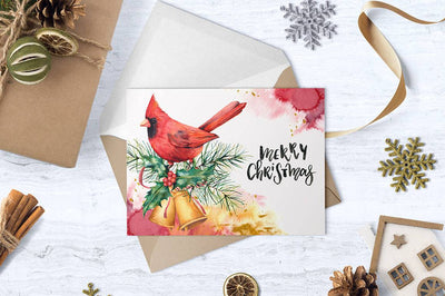 Christmas Traditions Watercolor Design Bundle - Artixty