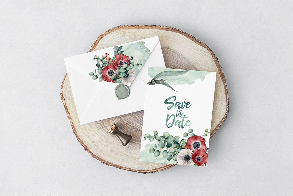 Eucalyptus Mania Watercolor Design Bundle - Artixty