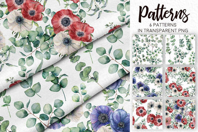 Eucalyptus Mania Watercolor Design Bundle - Artixty
