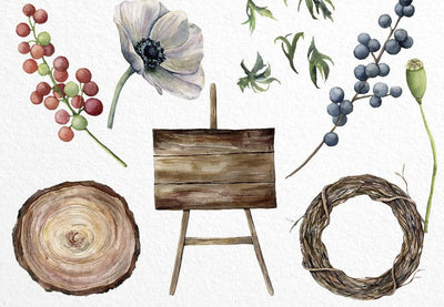Eucalyptus Mania Watercolor Design Bundle - Artixty