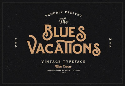 The Massive Vintage Font Bundle - 15 Fonts