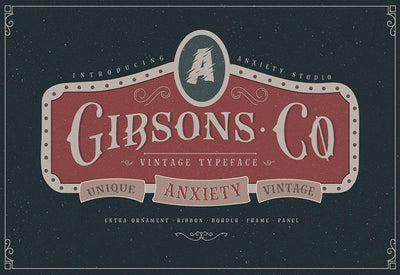 The Massive Vintage Font Bundle - 15 Fonts