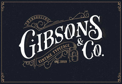 The Massive Vintage Font Bundle - 15 Fonts