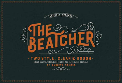 The Massive Vintage Font Bundle - 15 Fonts