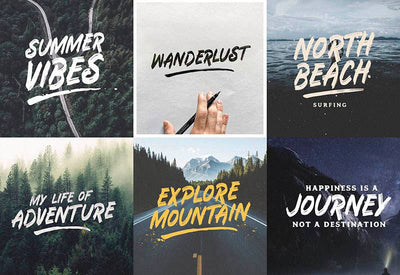 The Massive Vintage Font Bundle - 15 Fonts