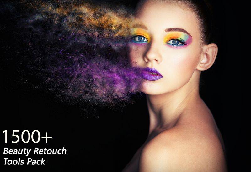1500+ Beauty Retouch Graphic Tools Pack - Artixty