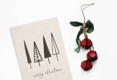Watercolour Xmas Trees Sketch Bundle - Artixty