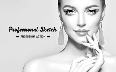 31 Trendy Sketch Photoshop Actions Bundle