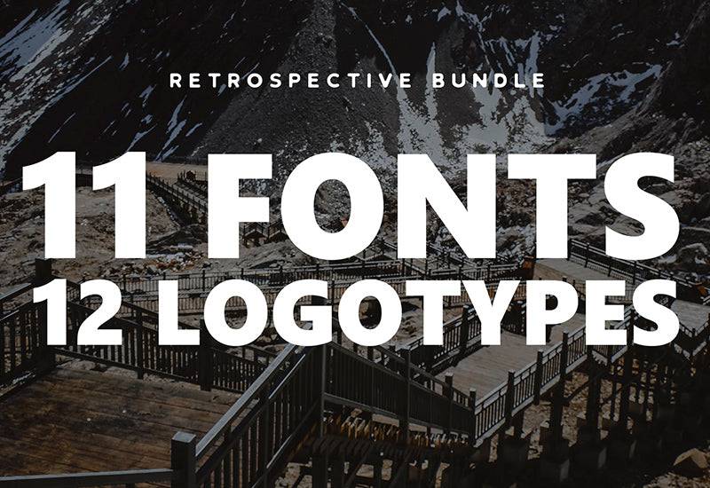 The Retrospective Bundle Of Fonts And Logos - Artixty