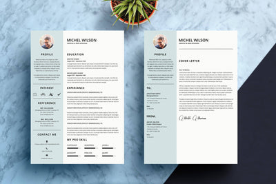 Professional Resume & Cover Letter Bundle - Artixty