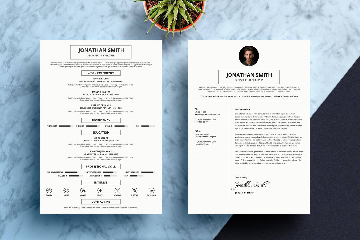 Professional Resume & Cover Letter Bundle - Artixty