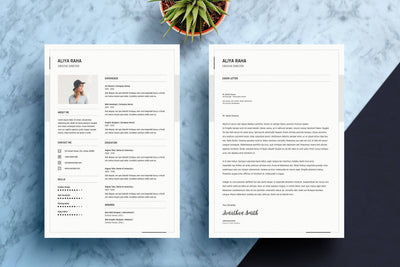 Professional Resume & Cover Letter Bundle - Artixty