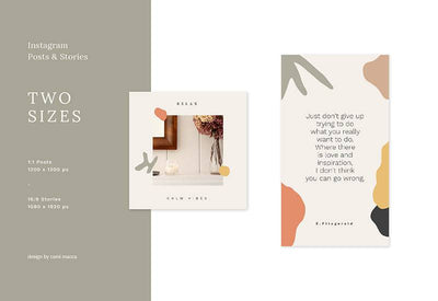 Calm Social Media Templates Bundle - Artixty