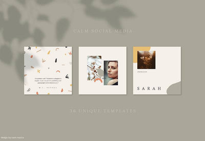 Calm Social Media Templates Bundle - Artixty