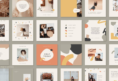 Calm Social Media Templates Bundle - Artixty