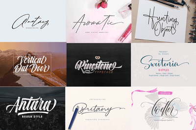 The Charming Font Bundle - 54 Assorted Fonts - Artixty