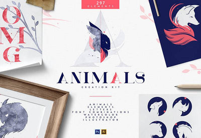 Animal Creation Kit For Photoshop And Illustrator - Artixty