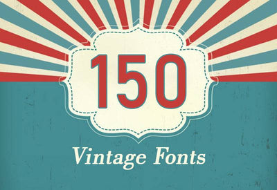 150+ Amazing Artistic Vintage Fonts Bundle - Artixty