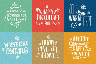 Happy Holiday Hand Written Font Collection - Artixty