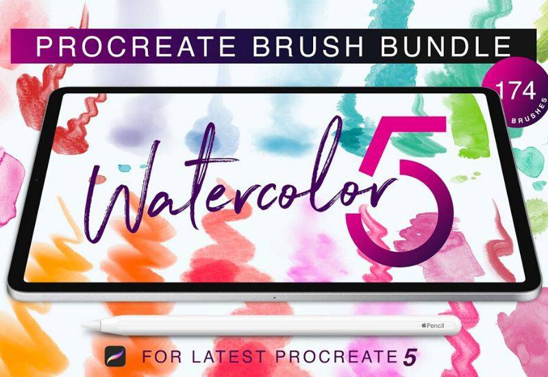 The Artistic Watercolor Brush Bundle For Procreate - Artixty