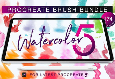 The Artistic Watercolor Brush Bundle For Procreate - Artixty