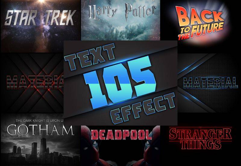 Professional Text Effects 105 Professional Text Effects Mega Bundle | Artixty