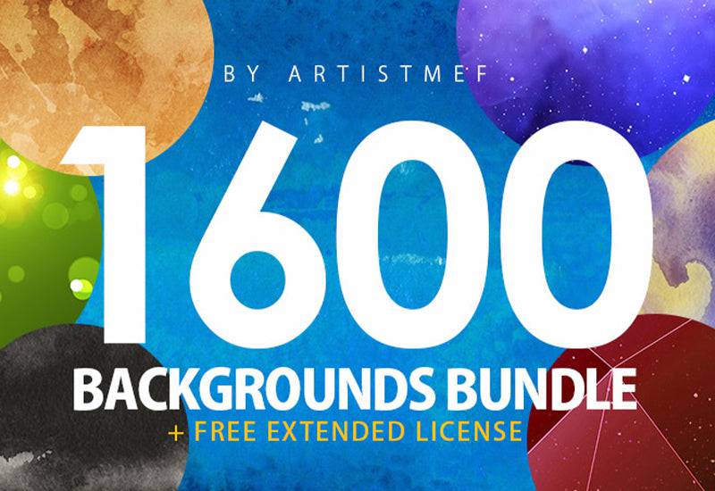 The Super Massive 1600+ Backgrounds Bundle - Artixty