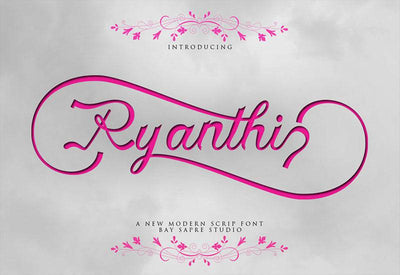 The Creative Font Bundle - 34 Calligraphy Fonts - Artixty