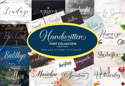 JossType's Exclusive Hand Written Fonts Collection - Artixty