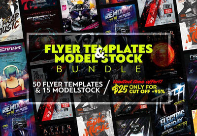 The Phenomenal Flyer Templates & Stock Models Bundle - Artixty