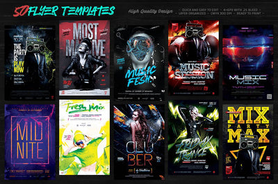 The Phenomenal Flyer Templates & Stock Models Bundle - Artixty