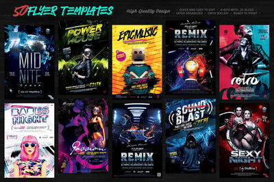 The Phenomenal Flyer Templates & Stock Models Bundle - Artixty