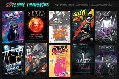 The Phenomenal Flyer Templates & Stock Models Bundle - Artixty