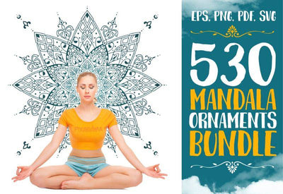 The Mandala Ornaments Bundle - 530 Vector Designs - Artixty