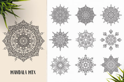 The Mandala Ornaments Bundle - 530 Vector Designs - Artixty
