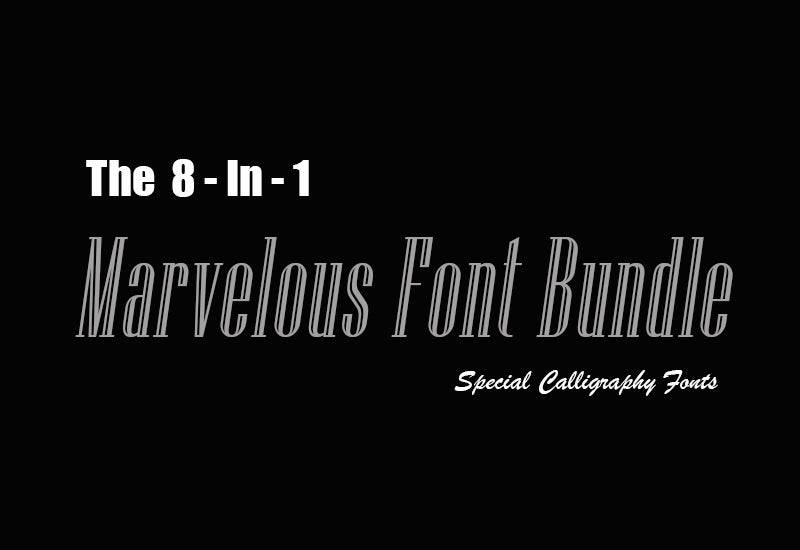 Marvelous Script Font The 8 -In-1 Marvelous Calligraphy Fonts Bundle | Artixty