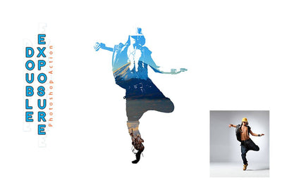 6-In-1 Double Exposure Photoshop Actions Bundle - Artixty