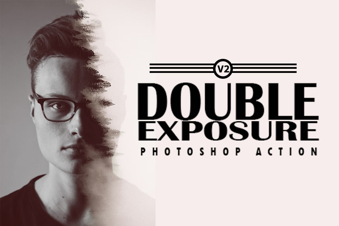 6-In-1 Double Exposure Photoshop Actions Bundle - Artixty